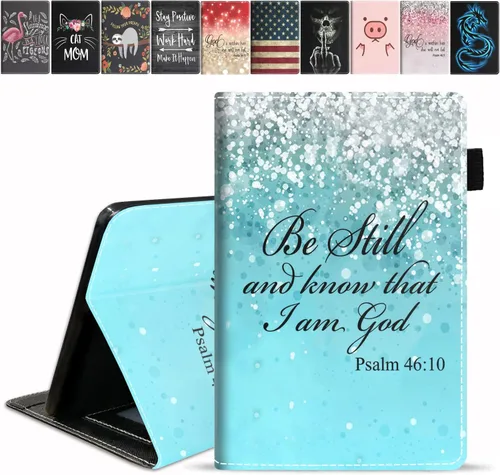 Vista 13 de Funda para tableta Amazon Fire HD 10/Fire HD 10 Plus (11ª generación, versión 2021), con cita inspiradora de «Be a Flamingo in a Flock», funda