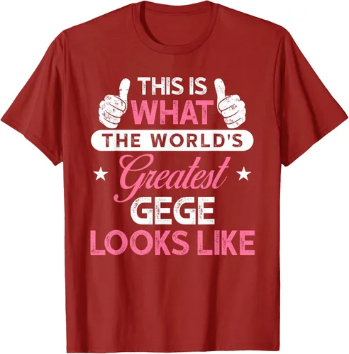 Vista 25 de Gege Gift: World's Greatest Gege T-Shirt, Negro