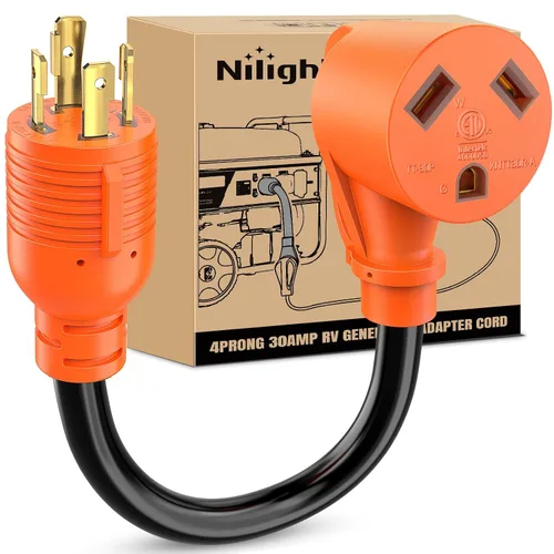 Vista 27 de Nilight Cable adaptador de secadora de 30 amperios a 30 amperios calibre 10 10-30P a 14-30R con cable de tierra