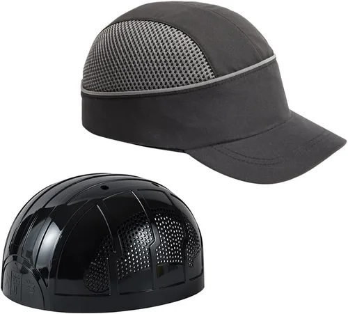 Vista 17 de MOHEEN Gorra de seguridad estilo gorra de béisbol con rayas reflectantes, ligera y transpirable, gorra de protección para la cabeza