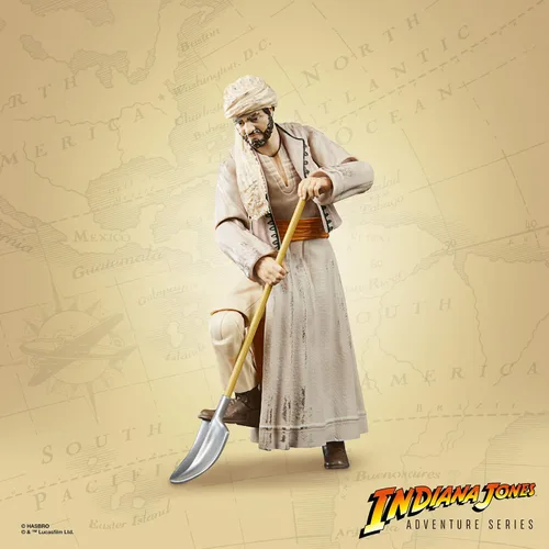 Vista 5 de Indiana Jones and The Raiders of The Lost Ark Adventure Series Sallah, figuras de acción de 6 pulgadas, niños a partir de 4 años