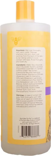 Vista 9 de BURT'S BEES FOR PETS Champú calmante para perros, lavanda y té verde, 32