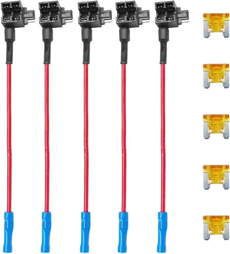 Vista 7 de ZIMISI 5PCS 12V Fusible Add-a-Circuit para automóvil (mediano)