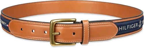 Vista 4 de Tommy Hilfiger mens Fabric Inlay Casual Belt With Classic Harness Buckle