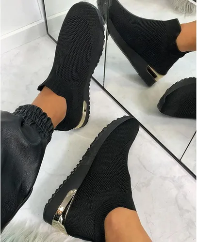 Vista 3 de Xudanell Tenis de correr para mujer, sin cordones, tenis de ejercicio para mujer