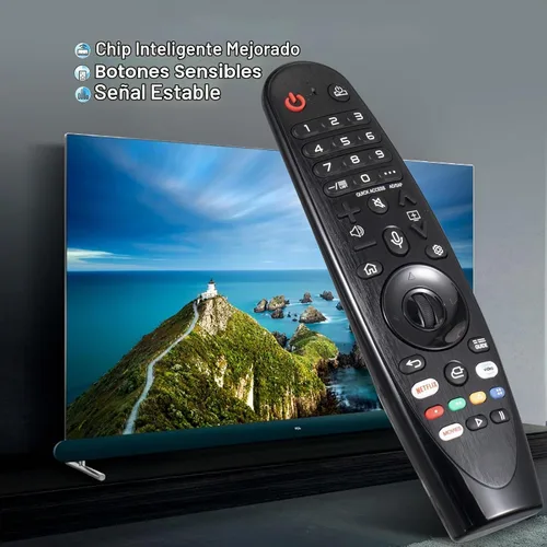 Vista 7 de Voice Magic Remote para LG TV - Control remoto universal para LG Nanocell WebOS, UHD, OLED, LCD, HD y Smart TV con puntero y función de voz