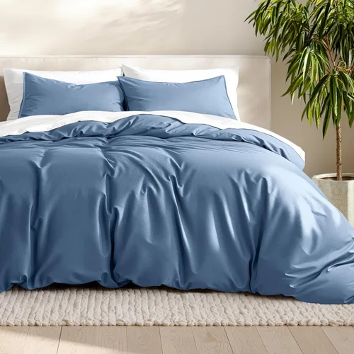 Vista 60 de Bare Home - Funda de edredón de ropa de cama extra larga - Colección premium de 1800 hilos súper suave - Funda de edredón ligera y fresca - Ropa