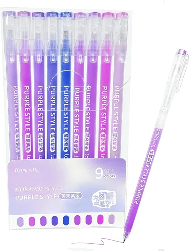 Vista 34 de Juego de bolígrafos de gel de colores, punta fina de 0.024 in para papel blanco y negro, bonitos bolígrafos para diario, libros para colorear