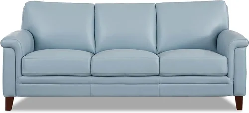 Vista 12 de Hydeline Westcott - Silla de cuero de grano superior, gris plateado, espuma viscoelástica y bobinas de bolsillo Plata Gris