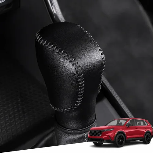 Vista 56 de Great-luck Funda Protectora de Perilla de Palanca de Cambios Automática de Cuero Genuino con Moldura, Accesorios Interiores Personalizados