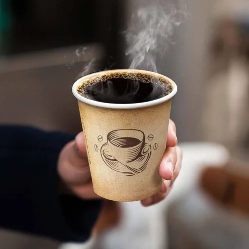 Vista 4 de Clawsoff - Paquete de 200 tazas de café desechables de 10 onzas