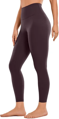 Vista 50 de CRZ YOGA Leggings de entrenamiento para mujer con sensación de desnudez cepillada de 25 pulgadas, pantalones de yoga de compresión de cintura alta