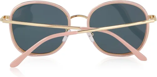 Vista 3 de MERRYS Gafas de sol polarizadas para mujeres retro de gran tamaño gafas de sol metal templo S6108
