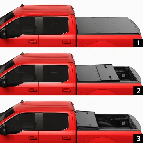 Vista 2 de Reemplazo de cubierta rígida de tres pliegues para Ford Ranger 5FT 2019-2024