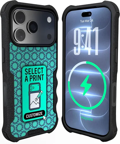 Vista 106 de Smartish Funda MagSafe, Gripzilla, agarre resistente, negro para iPhone 12 traje de noche negro