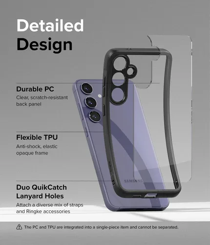 Vista 9 de Ringke Fusion Bold - Funda antideslizante para Samsung Galaxy S24, resistente al aceite y a la suciedad, agarre mejorado, antideslizante, color negro