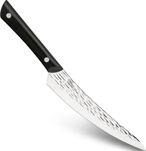 Vista 11 de Cuchillo de filete flexible Kai PRO de 6 pulgadas, cuchillo de filete afilado a mano, hoja de acero inoxidable alemán DIN1.4116, mango POM de espiga