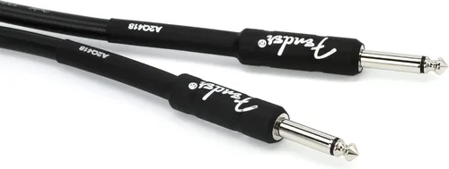 Vista 11 de Fender - Cable de instrumento de la serie profesional, cable de guitarra, accesorios de guitarra, ángulo/ángulo, negro, 6 pulgadas, paquete de 2