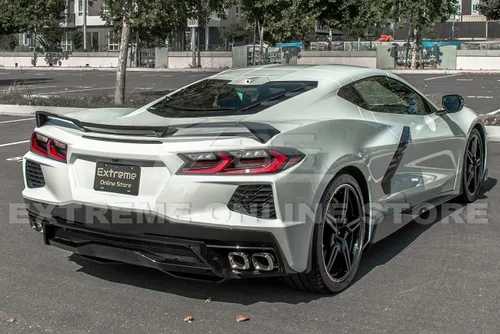 Vista 4 de Reemplazo para modelos Chevrolet Corvette C8 2020-presente Alerón para tapa de maletero trasero estilo GM Factory Z51