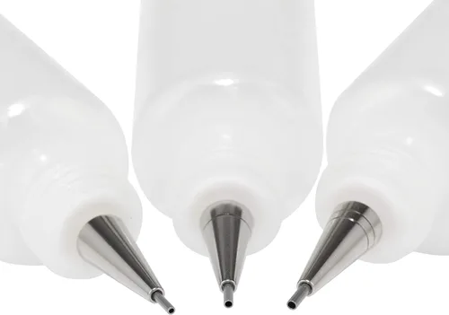 Vista 3 de Creative Mark Flo Line - Botella aplicadora de punta de precisión con puntas de acero inoxidable, para pintura artística, medios fluidos, tinta