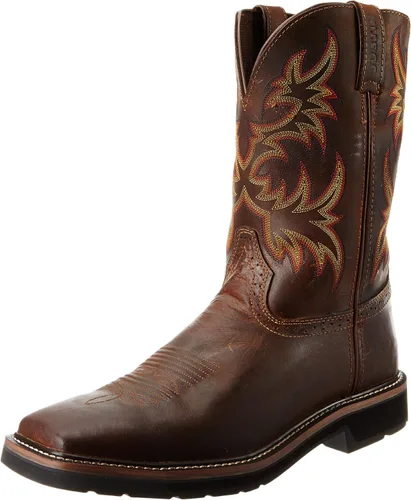 Vista 2 de Justin Original Work Boots Driller - Botas de trabajo con punta cuadrada para hombre