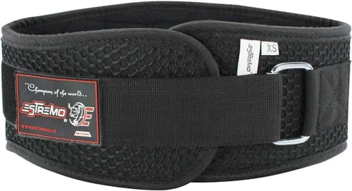 Vista 4 de ESTREMO Cinturón de gimnasio de neopreno para levantamiento de pesas, 6 pulgadas, para ejercicios de entrenamiento, sentadillas, lumbar