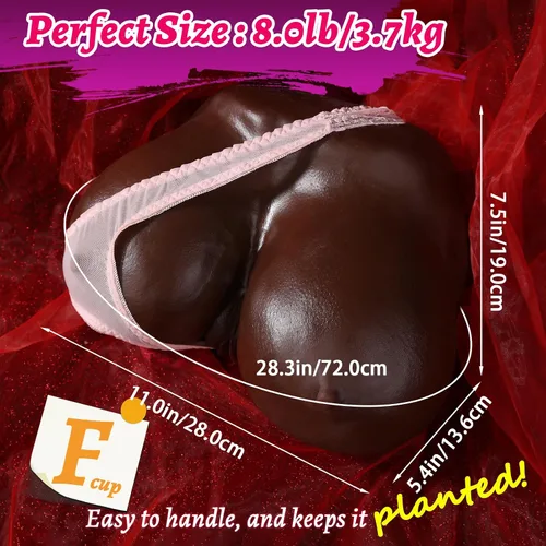 Vista 5 de Big Boobs - Muñeca sexual de tamaño real para hombres, 8 libras, suave jalea sexual, juguete sexual, Stroker, juguetes sexuales con masturbador