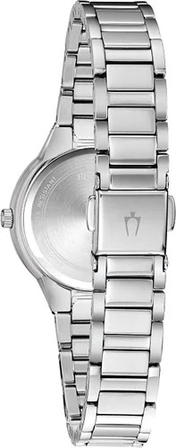 Vista 2 de Bulova Reloj con esfera de nácar con cristales para mujer 96 x 147 pulgadas