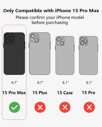 Vista 2 de SCORPIFY Funda para iPhone 15 Pro Max [Compatible con MagSafe] con Diseño de Estampado de Leopardo Guepardo Negro Mate, Linda Funda Magnética