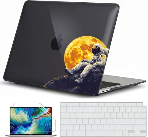 Vista 22 de GVTECH Funda para MacBook Air de 13 pulgadas (2010-2017) A1369 A1466 carcasa rígida de plástico, carcasa negra