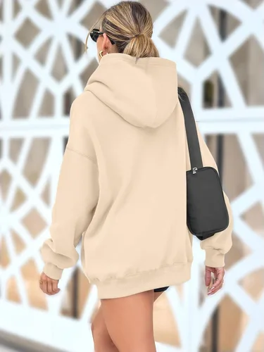 Vista 35 de AUTOMET Sudaderas de gran tamaño con capucha de forro polar para mujer, camisas de manga larga, sudaderas con bolsillo para otoño 2025