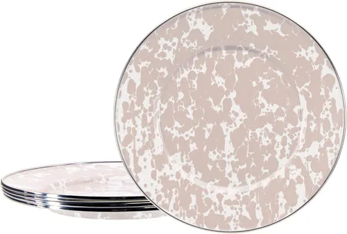 Vista 12 de Golden Rabbit Enamelware Sandwich Plates, 8.5 inch, Americana, Set of 4