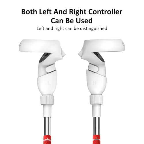 Vista 2 de 2PCS Golf Club Adapter Handle Attachment for Oculus Quest 2 Right and Left Compatible with Meta Quest 2 VR Golf Grip Extension Accessories
