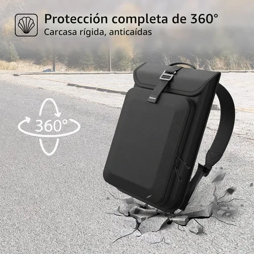 Vista 6 de Smatree Mochila de transporte impermeable para DJI Mini 4 Pro/3 Pro Negro/DJI Mini 4 Pro/3 Pro