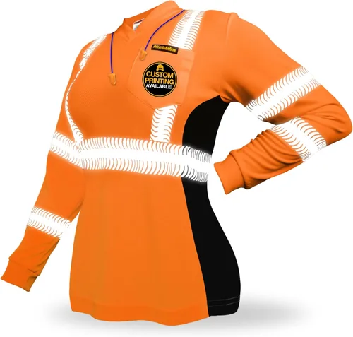 Vista 8 de KwikSafety - Charlotte, NC - Vixen Hi Vis Long Sleeve Safety Shirt for Women [Angel Hair Reflective Tape]