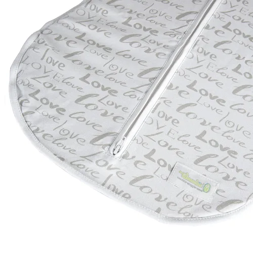 Vista 7 de Woombie Baby Air Nursery Swaddling Mantas para bebés, Gris/Blanco