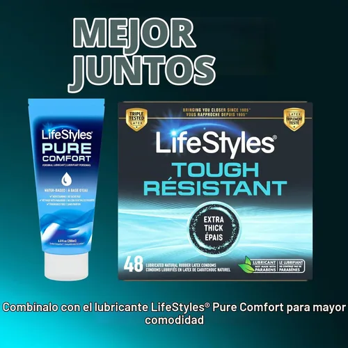 Vista 5 de Lifestyles Preservativos extra fuertes, paquete de 48