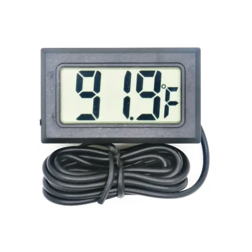 Vista 4 de Termómetro digital para refrigerador, pantalla LCD, termostato para horno, congelador, higrómetro electrónico de temperatura con sonda