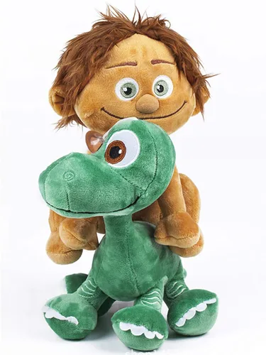 Vista 4 de The Good Dinosaur - Paquete de 2 juguetes de peluche súper suaves de calidad – Spot the Child 8"/22CM + Arlo Baby 8"/22CM