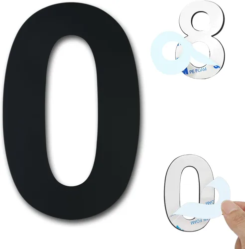 Vista 42 de Números de casa autoadhesivos – Números de puerta de acero inoxidable de 6 pulgadas para exteriores – Número de casa grande y moderno, número