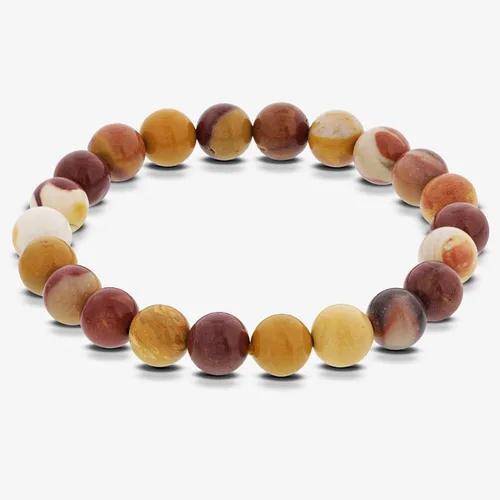 Vista 141 de Gem Avenue Handmade Round Bead Stretch Bracelet Unisex Natural Stone Beaded Jewelry for Men & Women, Elastic Wristband for Daily Wear
