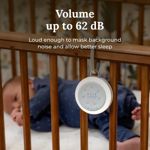 Vista 7 de Yogasleep Hushh 2 - Máquina de sonido portátil para bebés y niños, nuevo clip reforzado, botones retroiluminados, luz nocturna, 6 sonidos naturales