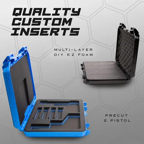 Vista 6 de Evergreen Funda protectora compacta discreta con bloqueo de 2 pistolas y 4 cargadores - CCW/seguro de viaje/especificaciones