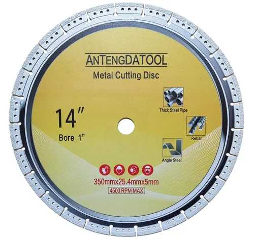 Vista 13 de Rueda de corte de diamante de 4-1/2 pulgadas para metal, amoladora angular de 4.5 pulgadas, disco de molienda de corte en barras de refuerzo