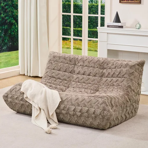 Vista 37 de Hobestluk Puf con espuma viscoelástica, tela de piel sintética ultrasuave, diseño ergonómico, puf pequeño, para sala de estar, dormitorio, sala