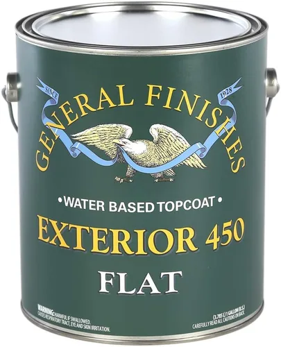 Vista 6 de General Finishes Exterior 450 Topcoat a base de agua, 1 cuarto de galón, brillo