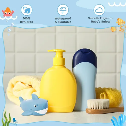 Vista 4 de b & h - Termómetro de baño para bebé, termómetro digital de temperatura del agua de tiburón