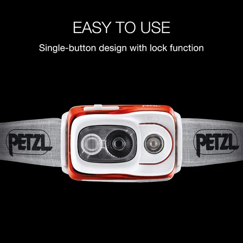 Vista 5 de PETZL, Lámpara Swift Rl Negro, Compacto, Muy Potente y Recargable Con Tecnología Reactive Lighting. 900 lúmenes.
