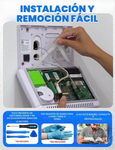 Vista 6 de Rome Tech para 2GIG GO! Sistema de alarma inalámbrico con panel de control - Batería de repuesto de batería de 2 gig 7.2 V 2000 mAh recargable