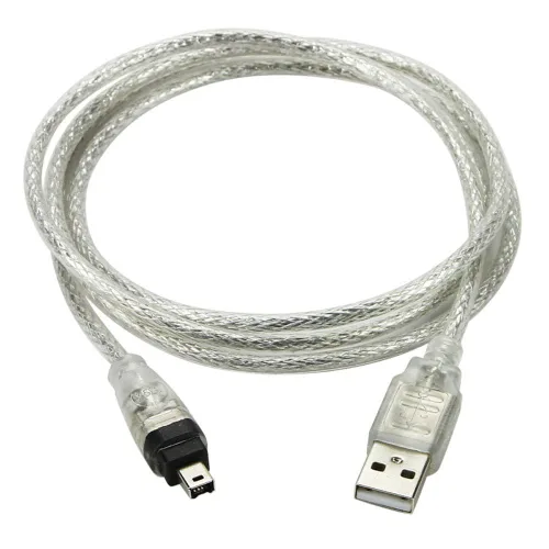 Vista 9 de xiwai USB macho a Firewire IEEE 1394 4 Pin macho iLink Cable adaptador para DCR-TRV75E DV 39.4 in